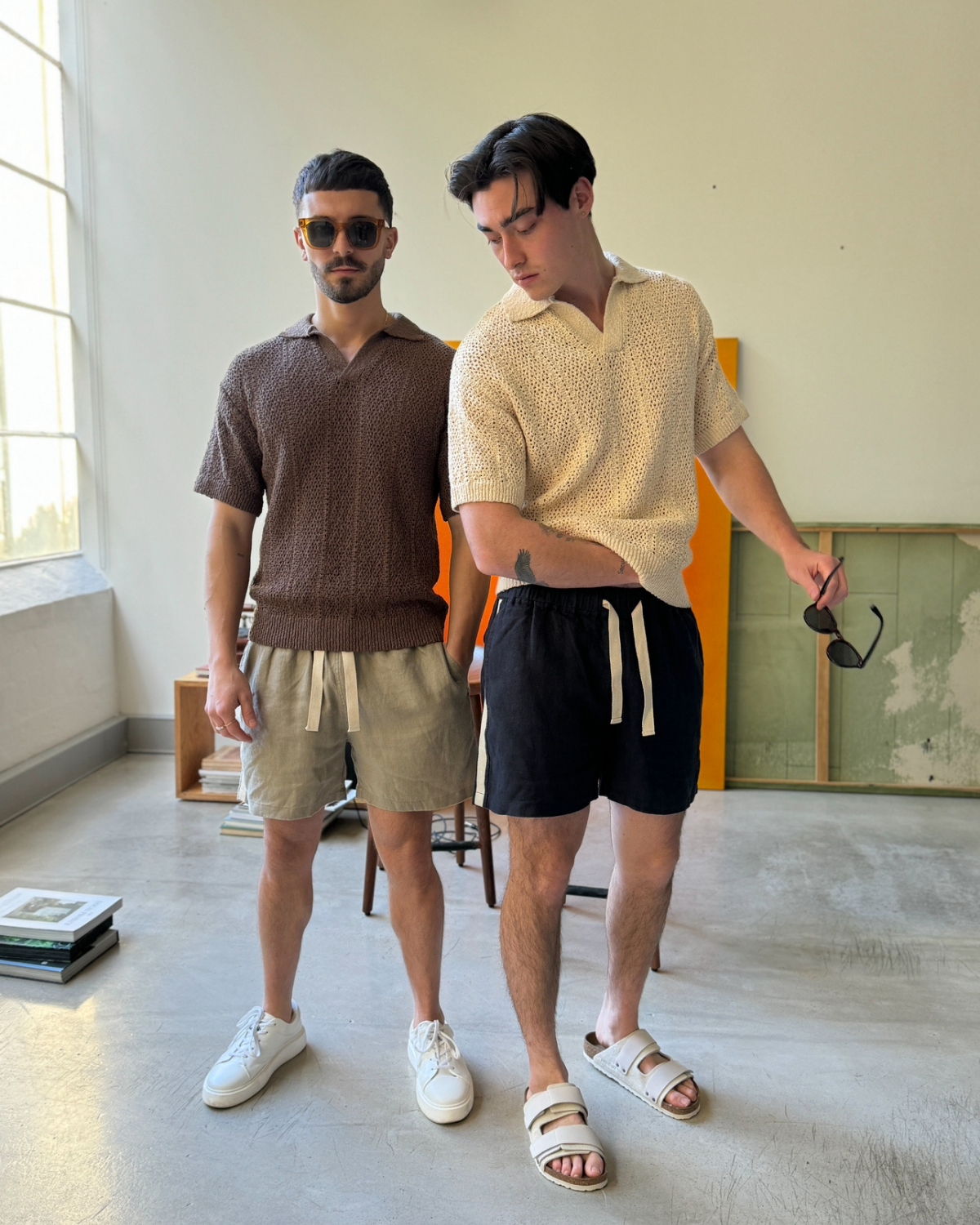 Maya Knit Polo Chocolate