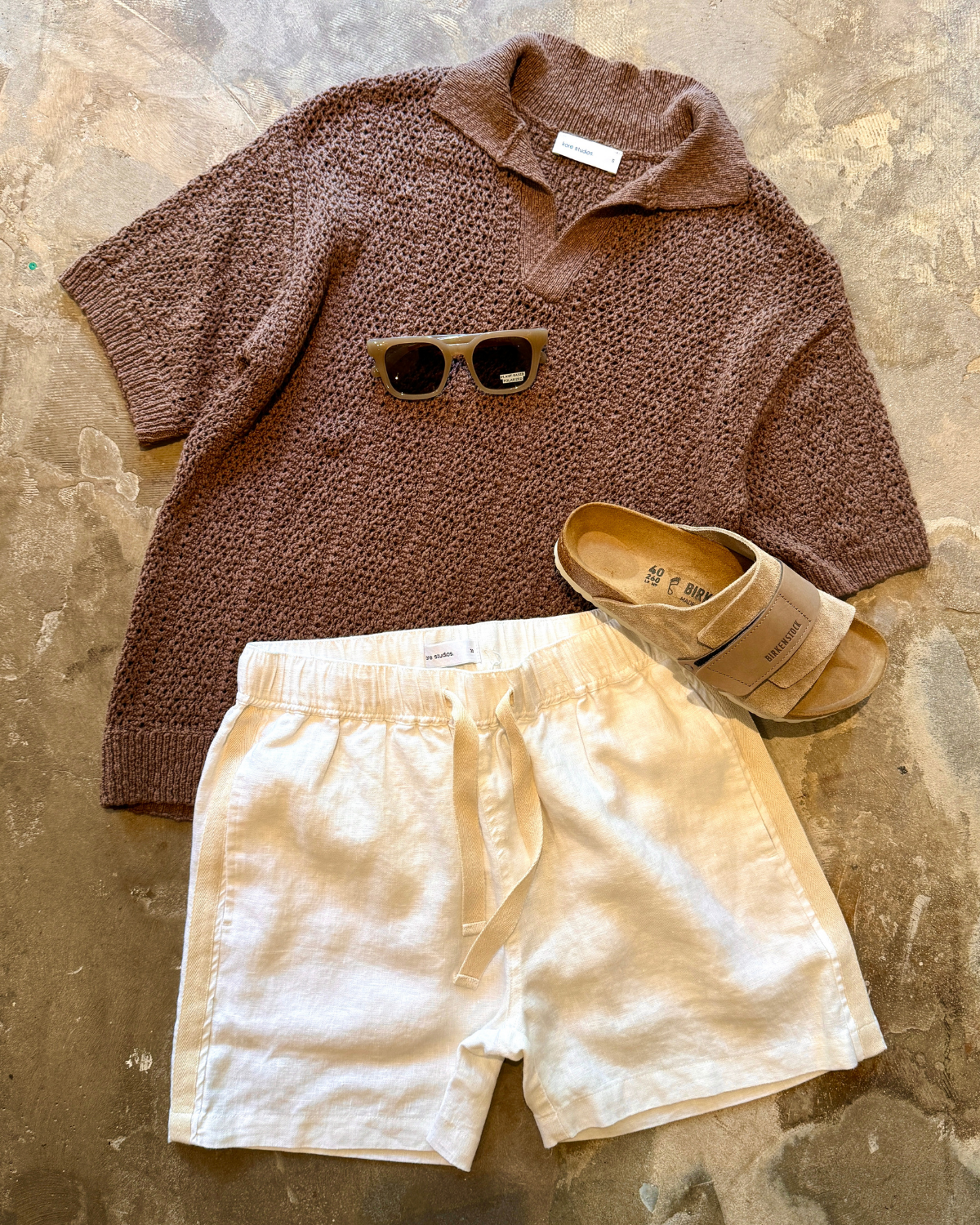 Maya Knit Polo Chocolate
