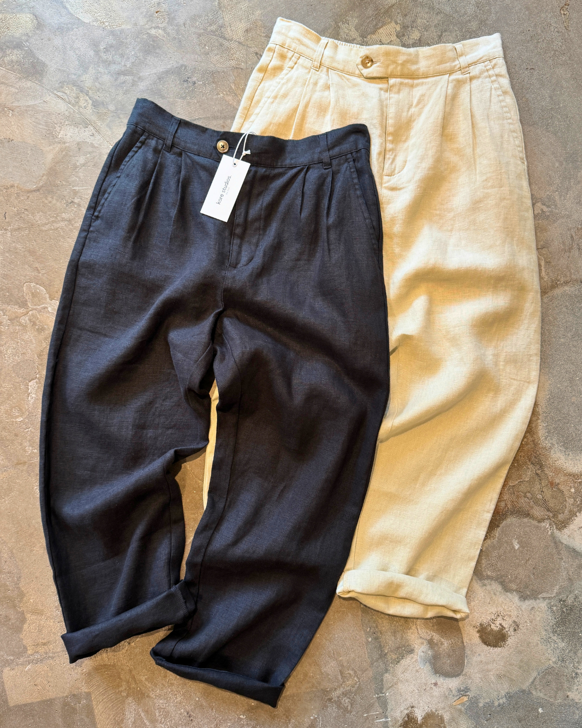 Linen Slack Pant - Night