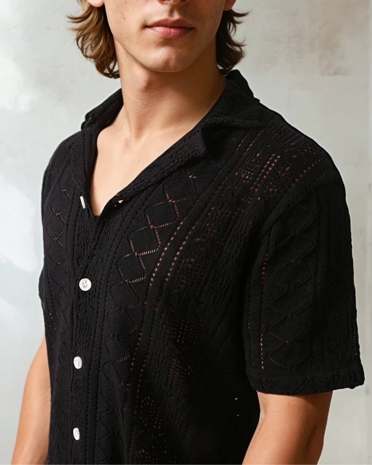 Cinetto Knit S/S Shirt - Black