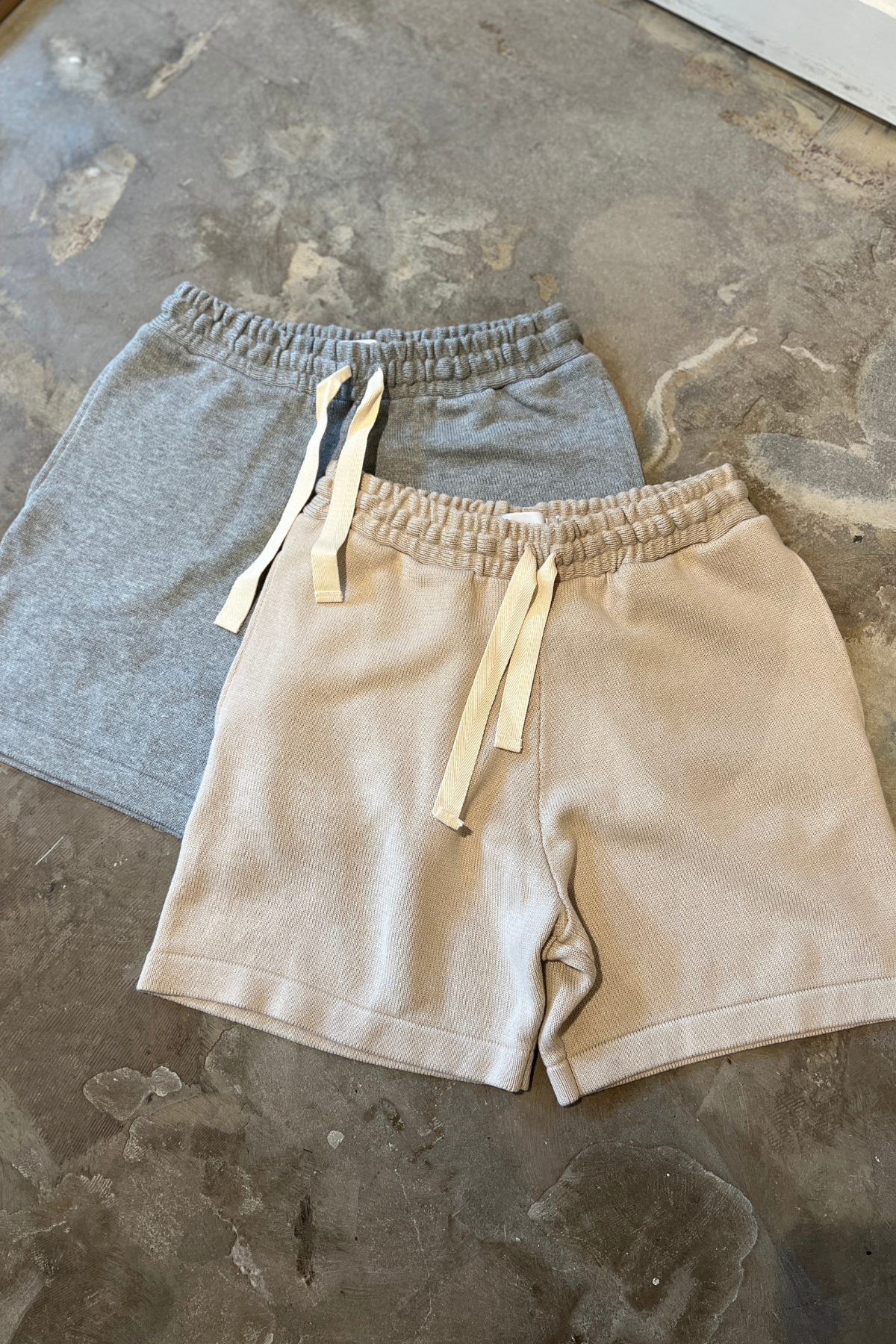 Tyson Knitted Short Ash Marle
