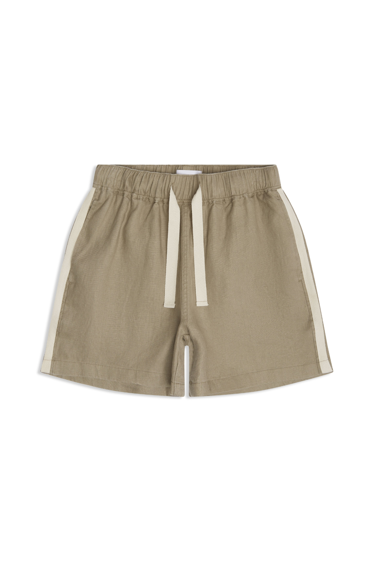 Amalfi Stripe Linen Short - Stone