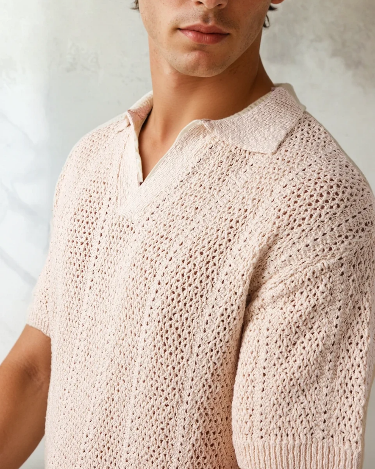 Maya Knit Polo Cream