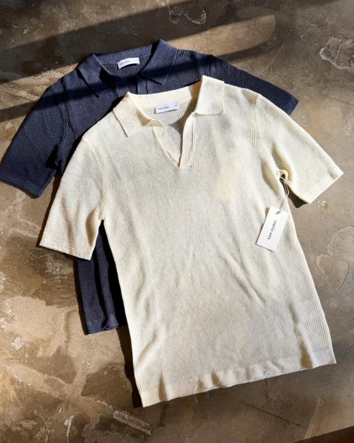 Lucca Linen Polo Cream