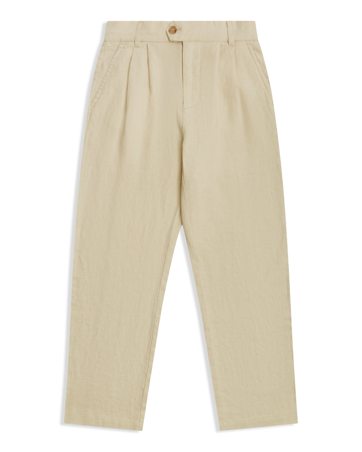 Linen Slack Pant - Hay