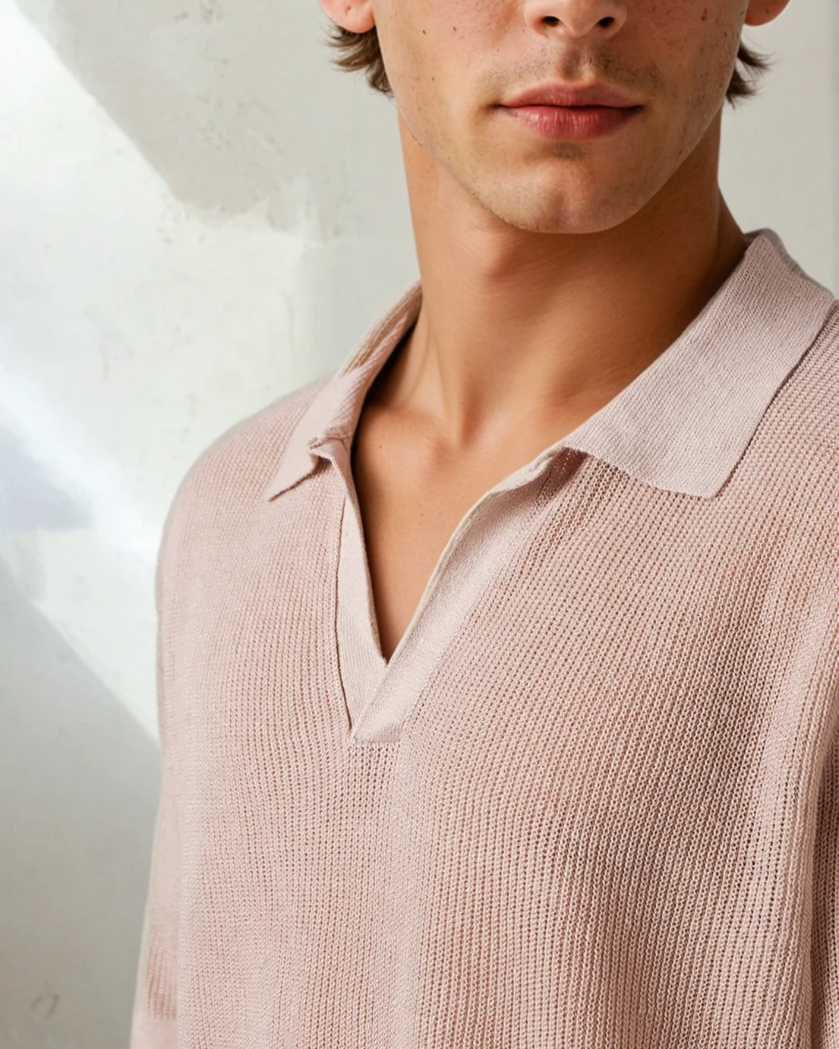 Lucca Linen Polo Sand