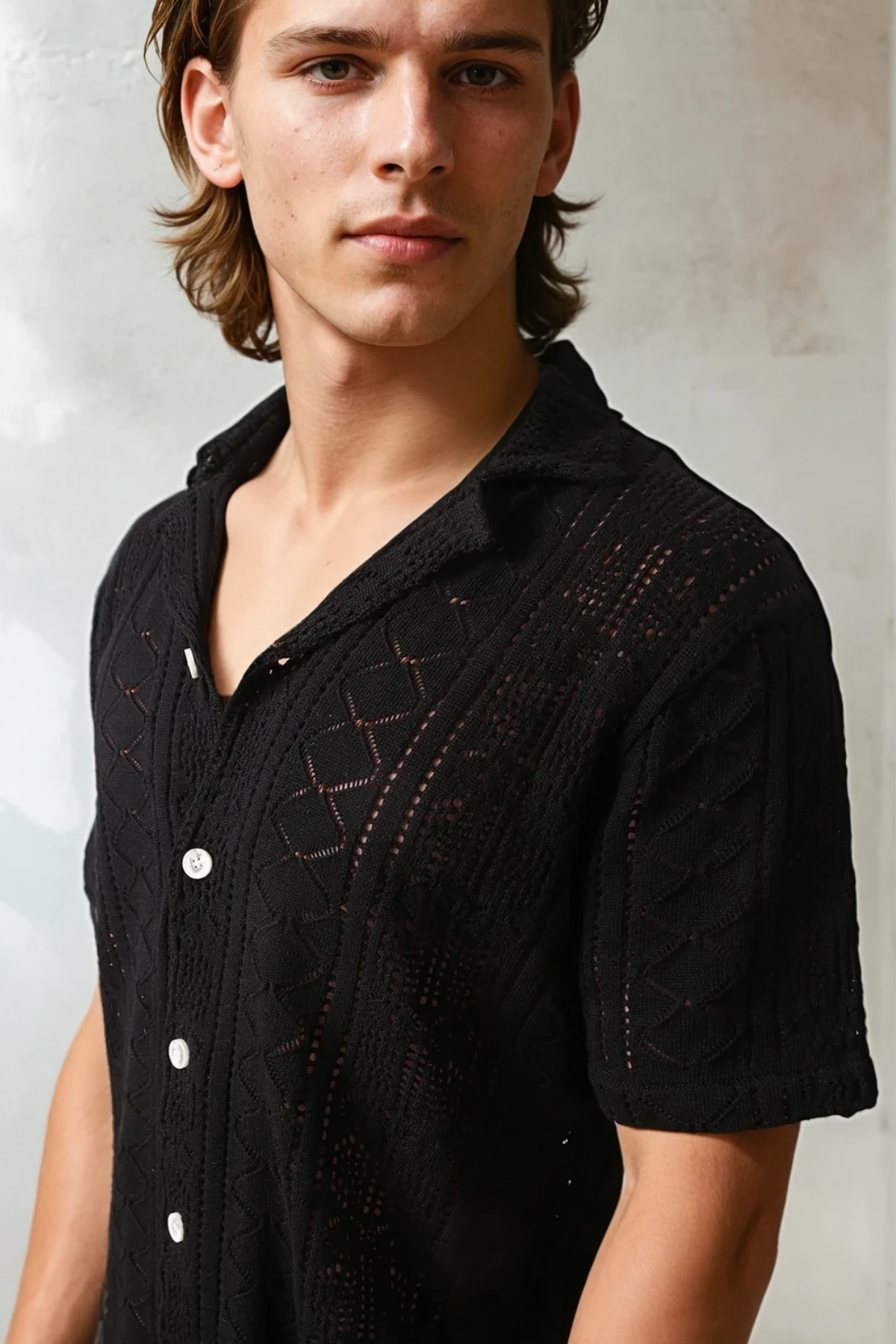 Cinetto Knit S/S Shirt - Black
