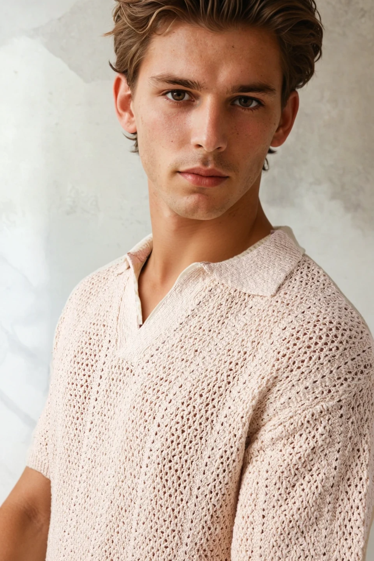 Maya Knit Polo Cream