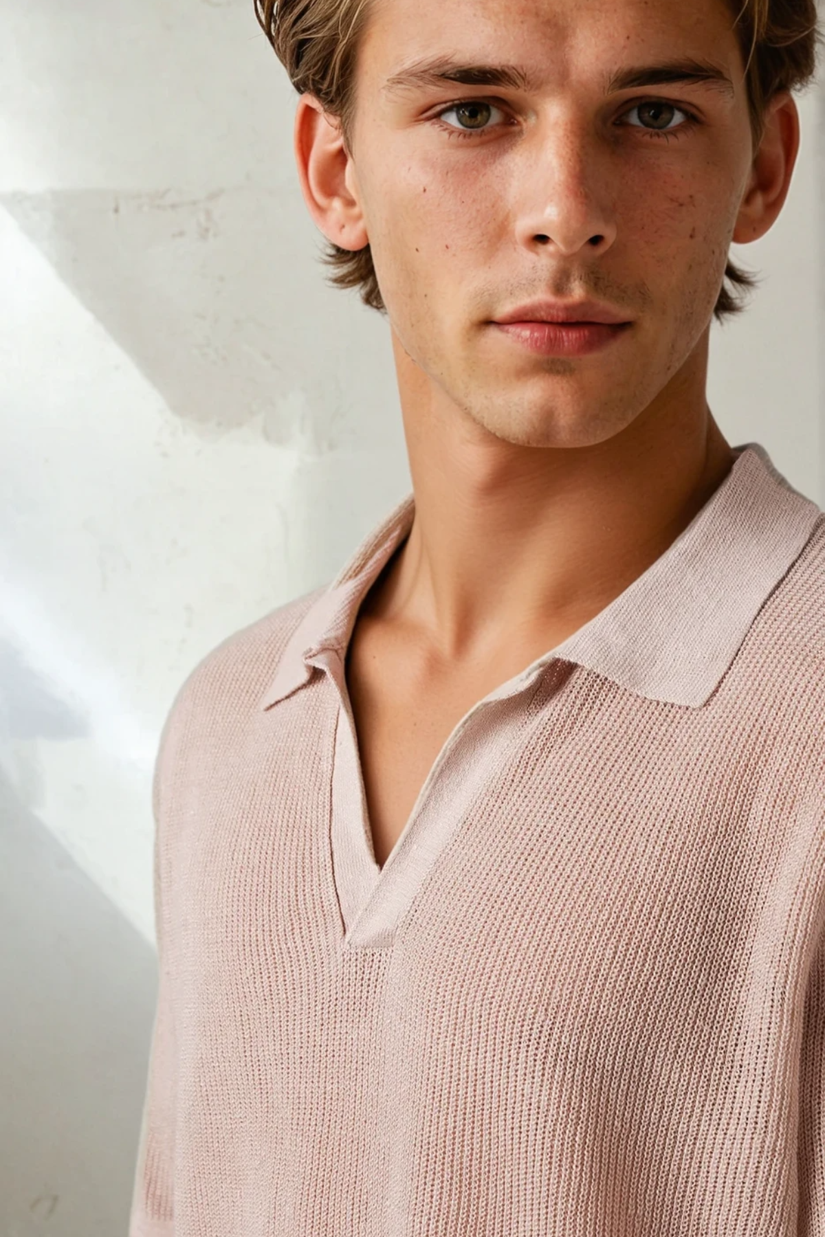 Lucca Linen Polo Sand